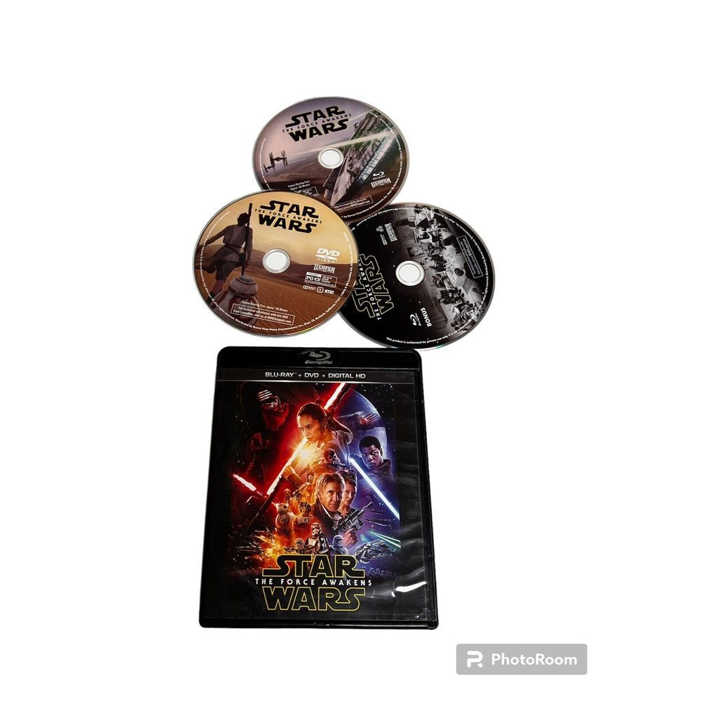 Star Wars: The Force Awakens Blu-ray & DVD Combine‎ Shipping BIDc